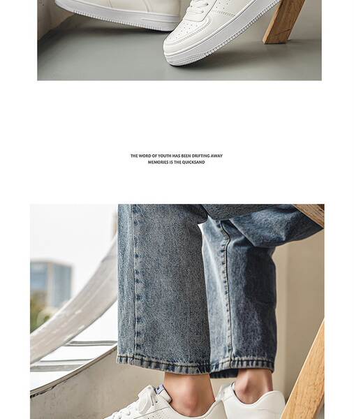 Sapatos brancos masculinos de verão para adolescentes de férias para homens 2023 novos sapatos para estudantes brancos puros