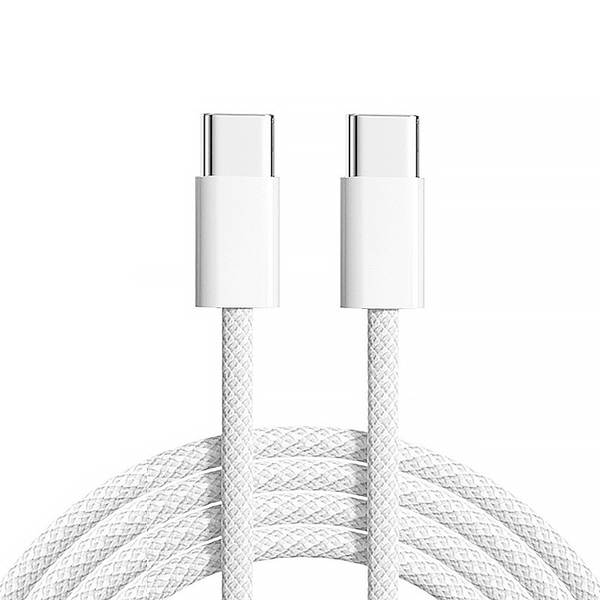 Linha de tecelagem PD60W para Apple 16Promax Carregador de linha para iPhone 17 Duplo C Portátil Carregador de linha rápida para celular