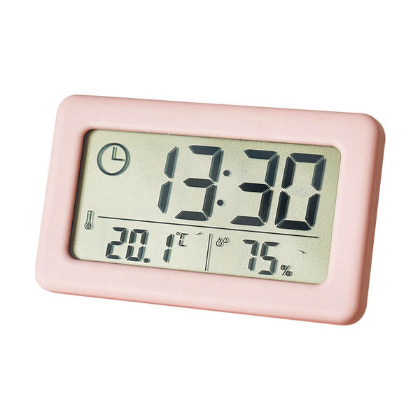 Relógio eletrônico de temperatura fina e umidade de estilo nórdico YD005