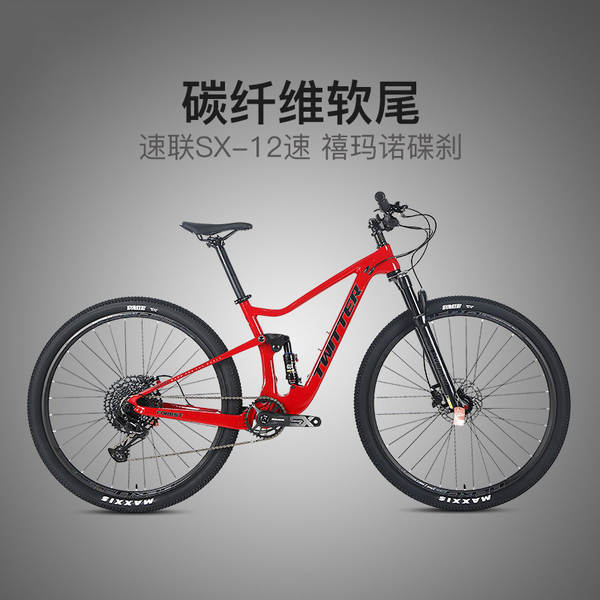 Quadro de bicicleta de montanha em carbono