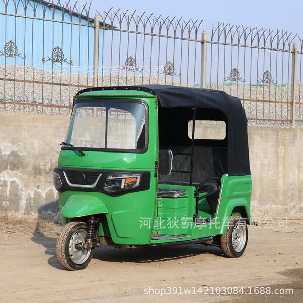 TUK-TUK Transfronteiriço Tricolor Elétrico África Índia Passageiro Turco Bajaj Modelo de combustível Tricolor