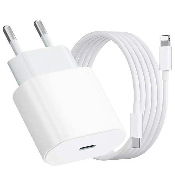 A cabeça de carregamento padrão da UE PD20W é adequada para o carregador de celular da Apple para o iPhone.