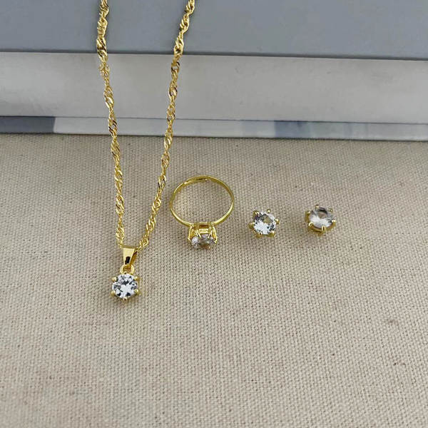 Nova coleção de jóias transfronteiriça de personalidade feminina de moda de diamante de água colar de diamante anel de orelhas acessórios de relógios