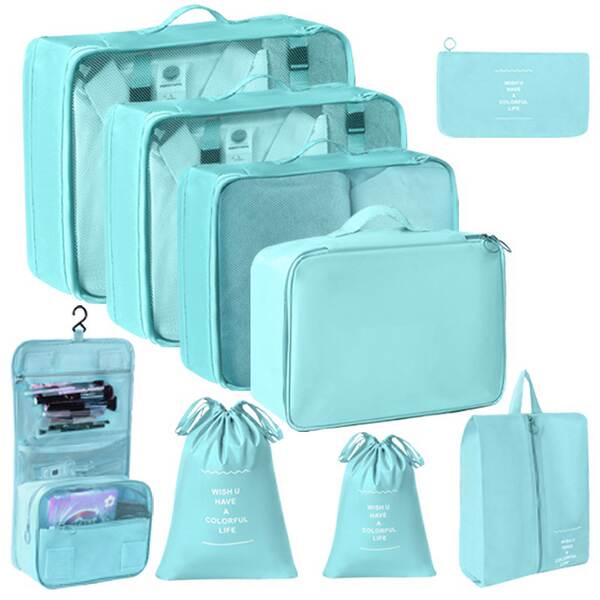 Bolsa de viagem da Amazon 7 peças de bagagem ao ar livre bolsa de distribuição multifuncional de maquiagem de roupas