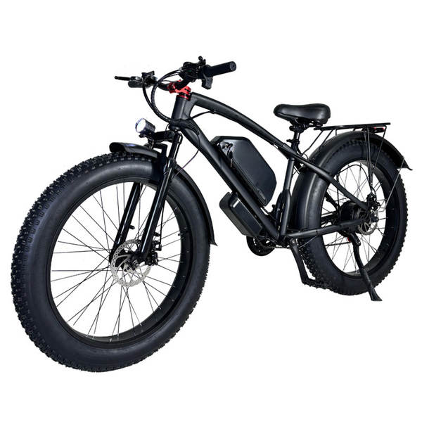 Bicicleta elétrica transfronteiriça de 26 polegadas de velocidade transfronteiriça de areia de praia de neve e montanha de bicicleta ultra-larga 4,0 pneus grandes
