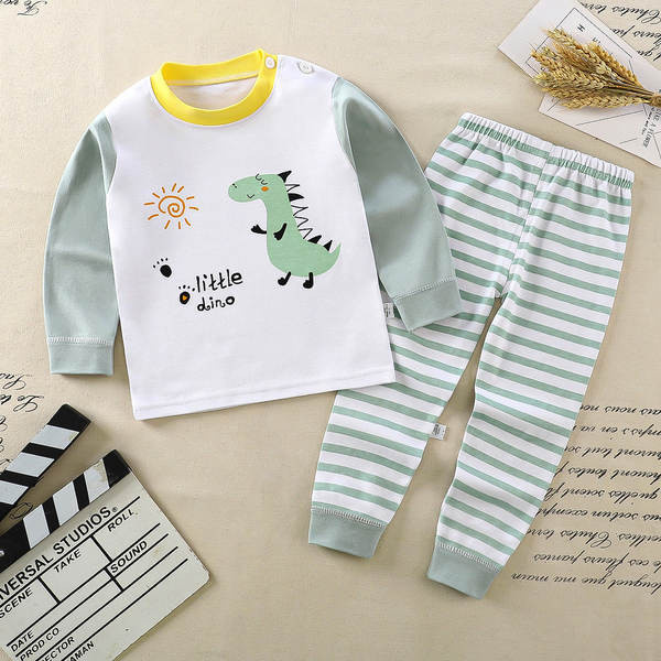 Conjunto de pijama de algodão para crianças