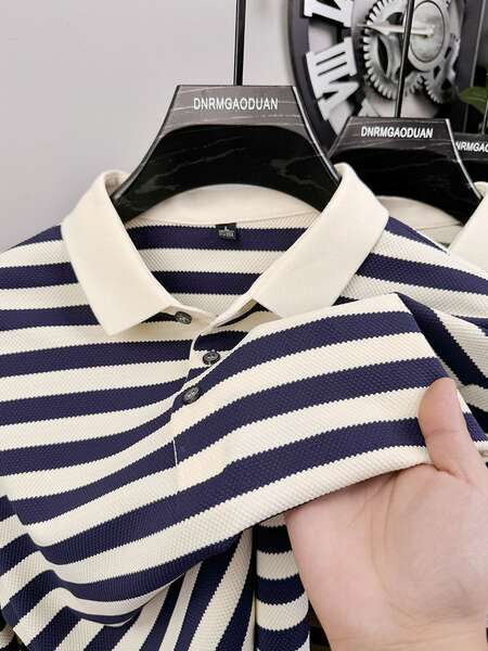 2025 Nova linha de luxo luxuoso homem de luxo pulseira curta pulseira POLO tendências de verão homens camisa de luxo