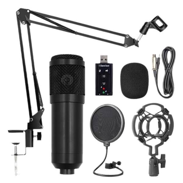 Transfronteiriço BMW 800 microfone v8s cartão de som em inglês computador celular gravação ao vivo completo de equipamentos de podcast