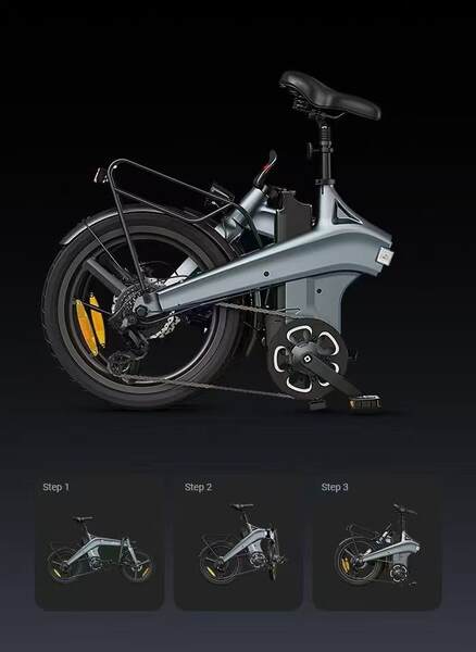 Transfronteiriço comércio exterior atacado novo modelo de bicicletas de assistência elétrica duas rodas dobrável veículo elétrico de velocidade variável para adultos