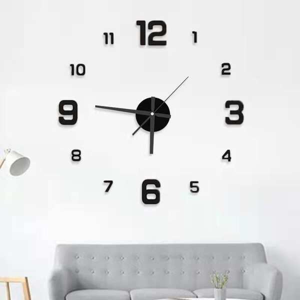 Relógio nocturno de venda direta do fabricante de relógios simples de moda criativo DIY Relógio de sala de estar de quarto de relógio de parede personalizado