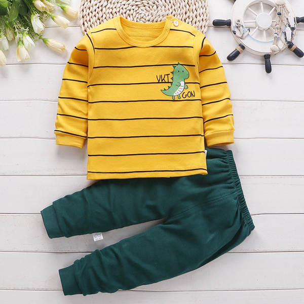 Conjunto de pijama de algodão para crianças