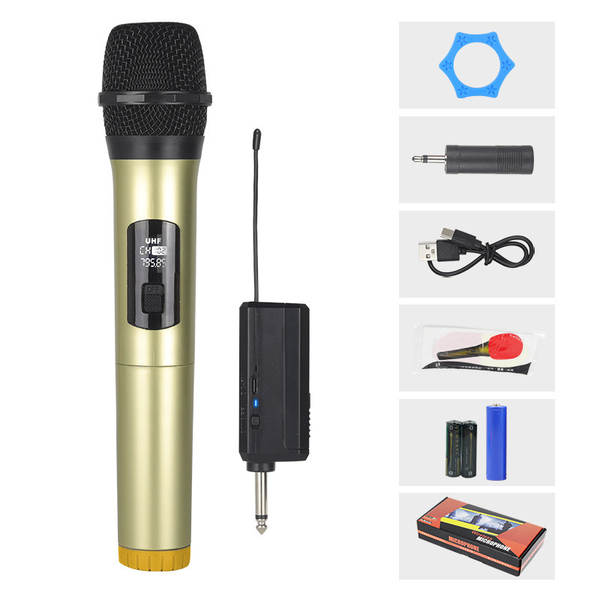 Carregador de microfone sem fio para duas casas de cartão de som KTV palco de transmissão ao vivo K-Song V-Song profissional portátil