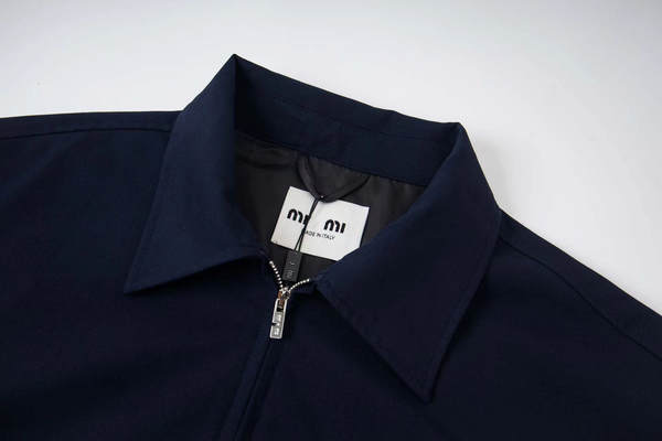 Vestido de casaco de 25 FW original da MIU para homens e mulheres