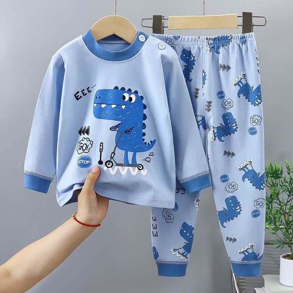 Conjunto de pijama de algodão para crianças