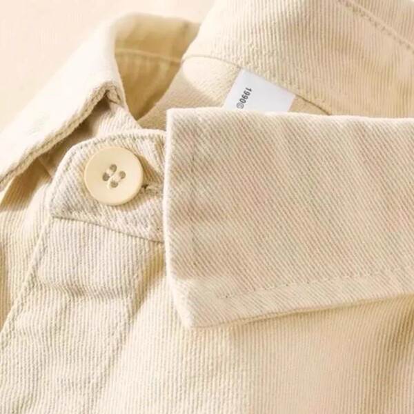 100% de algodão puro e escuro azul extremamente leve camisa com mangas compridas vestido de primavera de 2025 nova camisa de casaco de centenas