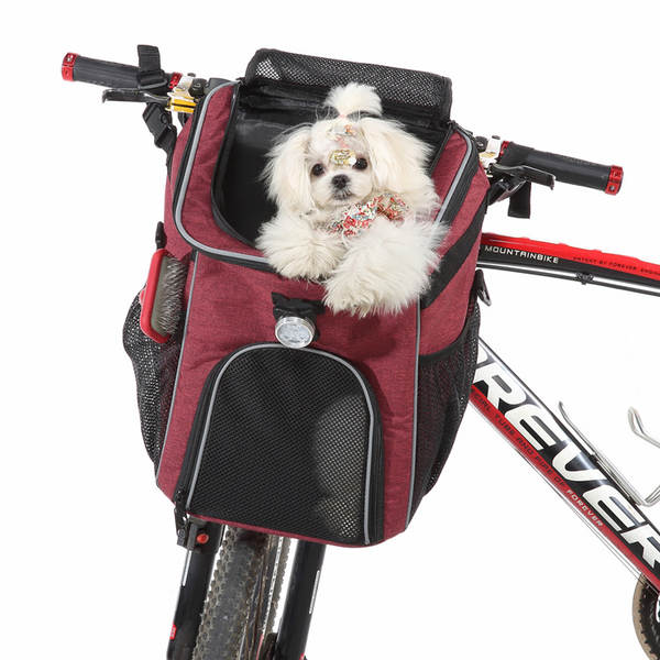 Transfronteiriço desmontável dobrável mochila de bicicleta para cães para cães para andar para fora pode ser desmontado mochila para cães para cães