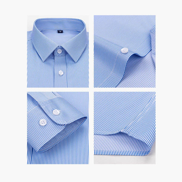 Modal camisa de gelo longas mangas curtas camisa masculina camisa de negócios camisa de trabalho de verão avançado