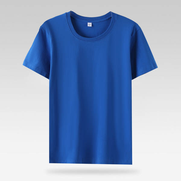 Vestido de algodão puro T-shirt homem impressão de mangas curtas Vestido de negócios de verão de anúncio de cultura T-shirt impressão de logotipo