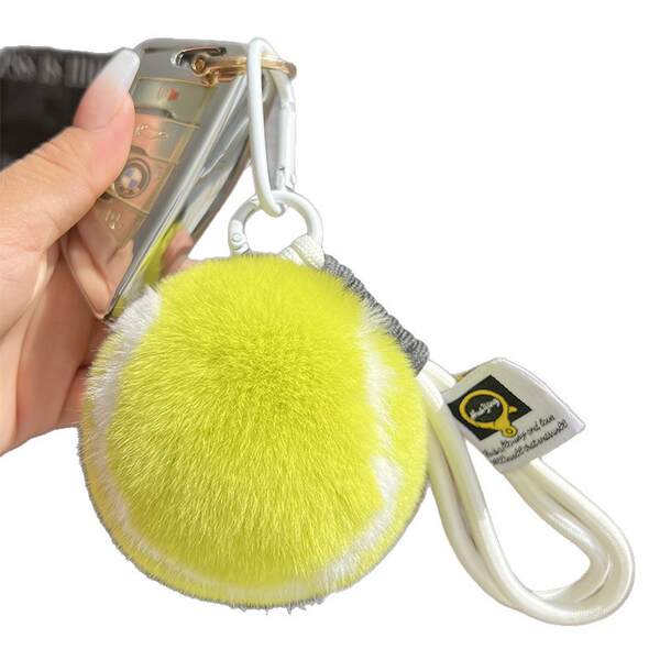 Pendente de Pelúcia de Coelho para Chave