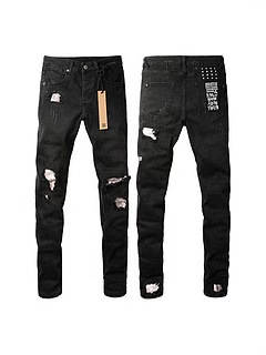 Calça Jeans Masculina Reta com Efeito Desgastado