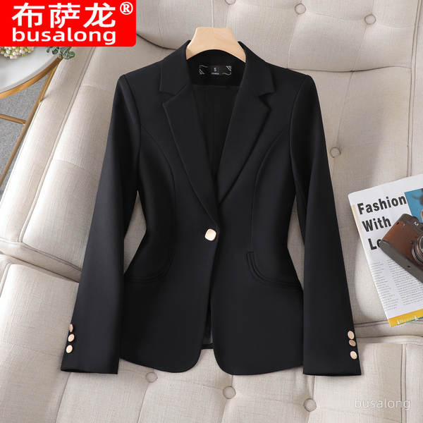 Nova camisa de roupa de trabalho da Busalong para mulheres com mangas compridas 8305