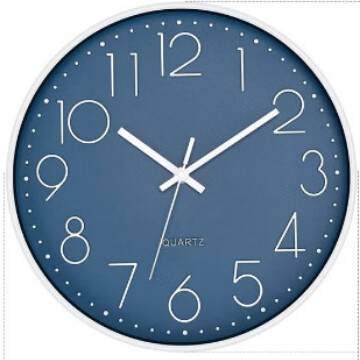 12 polegadas 30cm silencioso pendurado relógio relógio horário Amazon cross-border pendurado wall clock atacado