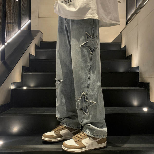 Calça Jeans Masculina Estilo Americano