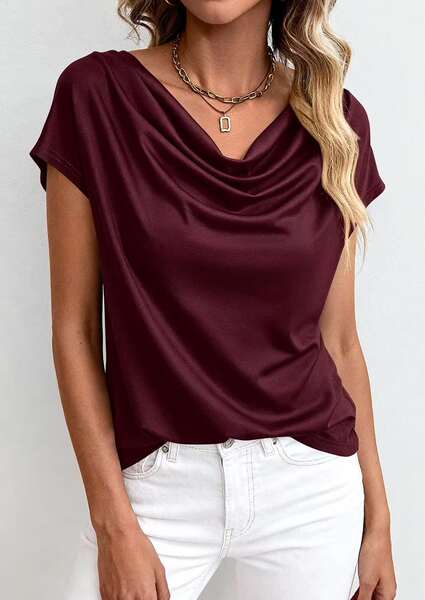 2026 Amazon cross-border moda primavera-verão europeia roupas de beleza colar roupa casual moda puramente pano curto