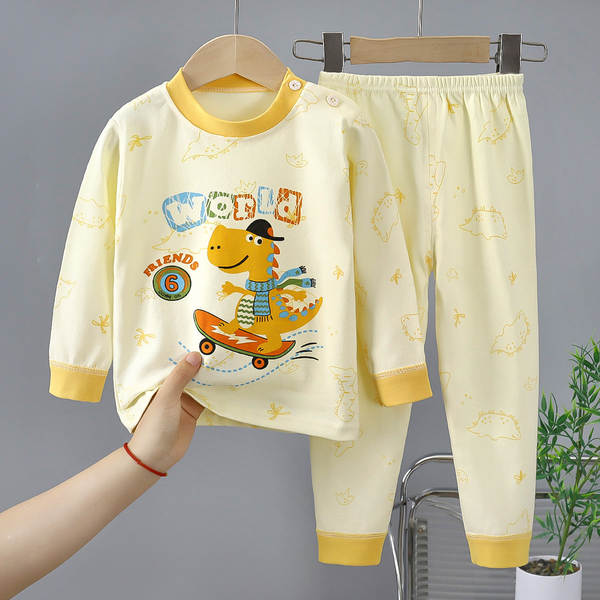 Conjunto de pijama de algodão para crianças