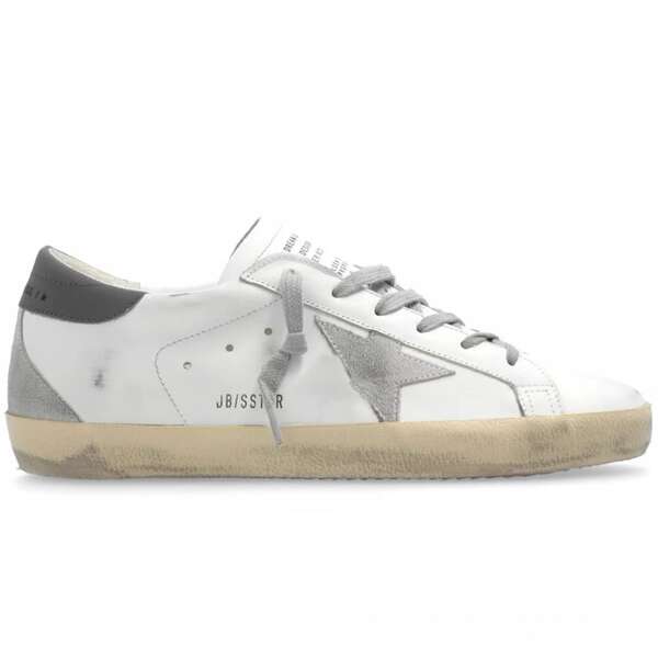 Sapato casual branco de couro