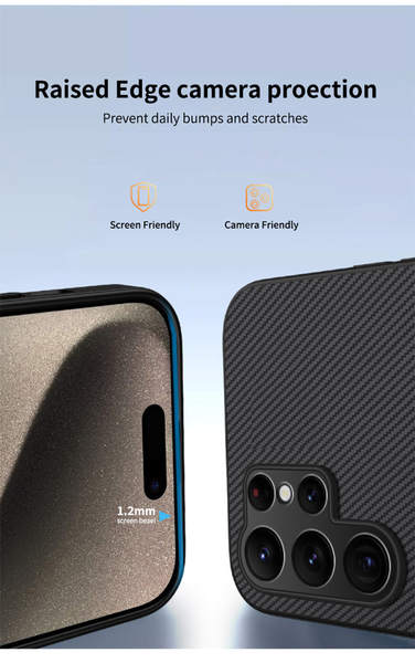 Aplicável a Samsung S26 telemóvel novo cartucho de fibra de carbono Samsung S26FE telemóvel de aspiração magnética A90
