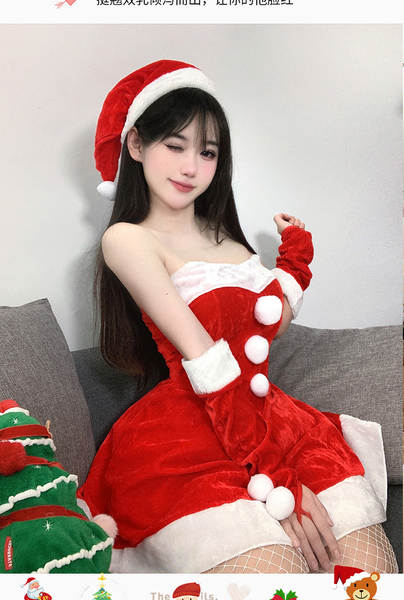 Vestido de Veludo Vermelho para Natal