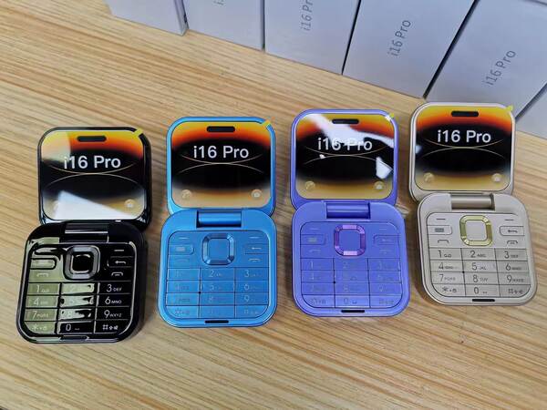 Novo celular transfronteiriço i16 pro duplo cartão para celular não-smartphone duplo celular Bluetooth fold pequeno celular