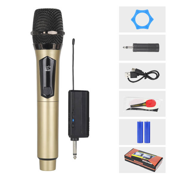 Carregador de microfone sem fio para duas casas de cartão de som KTV palco de transmissão ao vivo K-Song V-Song profissional portátil