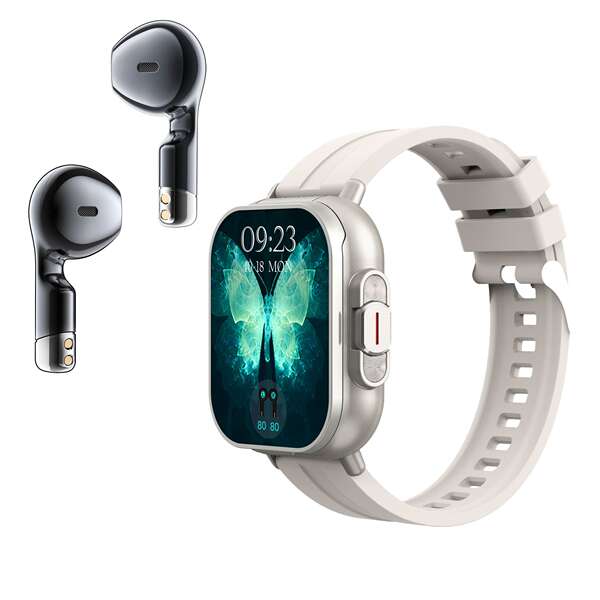 Relógio inteligente transfronteiriço D8 tws dois em um fones de ouvido Bluetooth de 2 polegadas de tela cheia de toque para chamadas de movimento musical