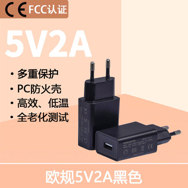 5V2A Charging Head 3C Certified Carregador de celular rápido para Apple iPhone Huawei Android Carregamento rápido