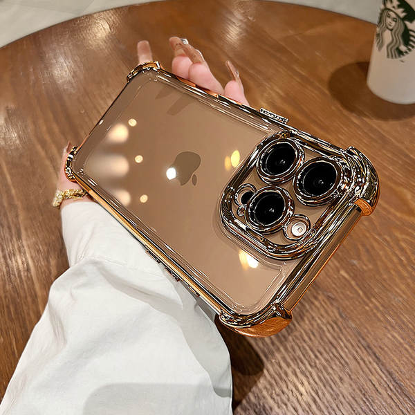 Aplicável ao iPhone 18 PROMAX Caixinha de ar translúcida TPU Caixinha de proteção total de Apple 15