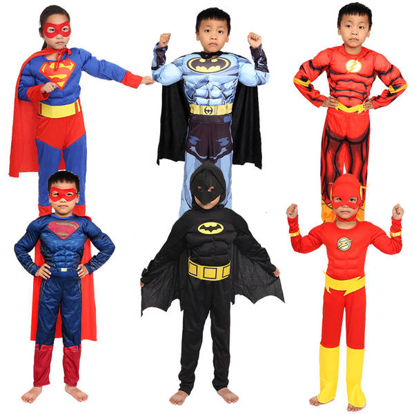 COS CRIANÇAS VESTIDO CAPITÃO AMÉRICA GIGANTE VERDE BATE DE AÇO SPIDER Flashman Espetáculo Muscular Kit