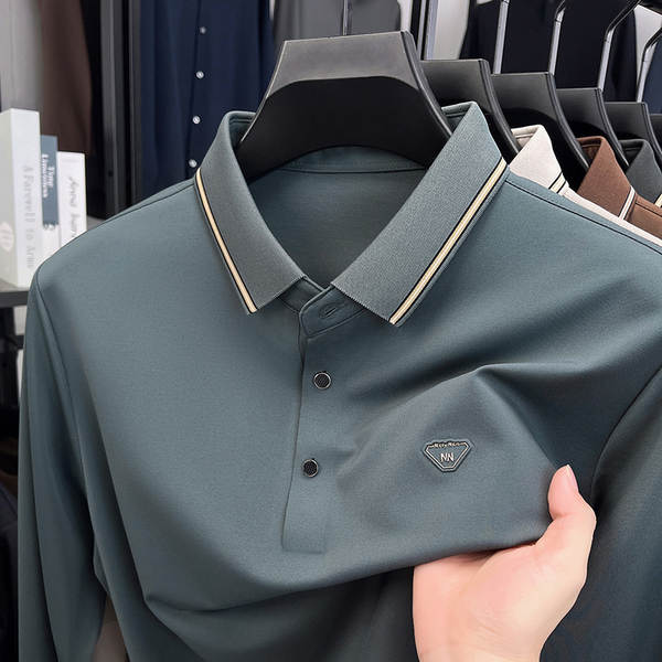 Camisa Polo Longa Manga Masculina