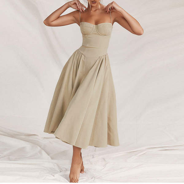 2026 Verão Novo Transfronteiriço Europeu e Americano Roupa de Mulher de Comércio Exterior Roupa de Mulher Francesa de vestido sem mangas