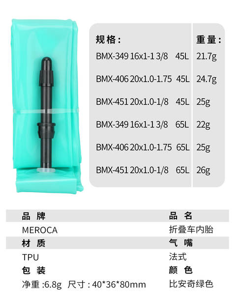 MEROCA Pneus para bicicletas de 16 polegadas / 20 polegadas 349 / 406 / 451