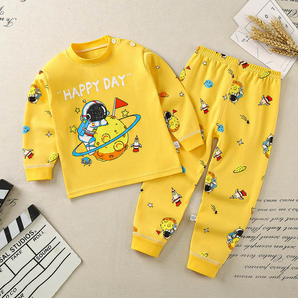 Conjunto de pijama de algodão para crianças