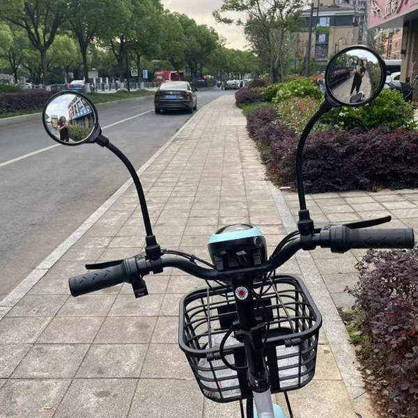 Lentes traseiras para bicicletas elétricas sem instalação de lentes traseiras flexíveis podem ser ajustados para aumentar o comprimento da barra