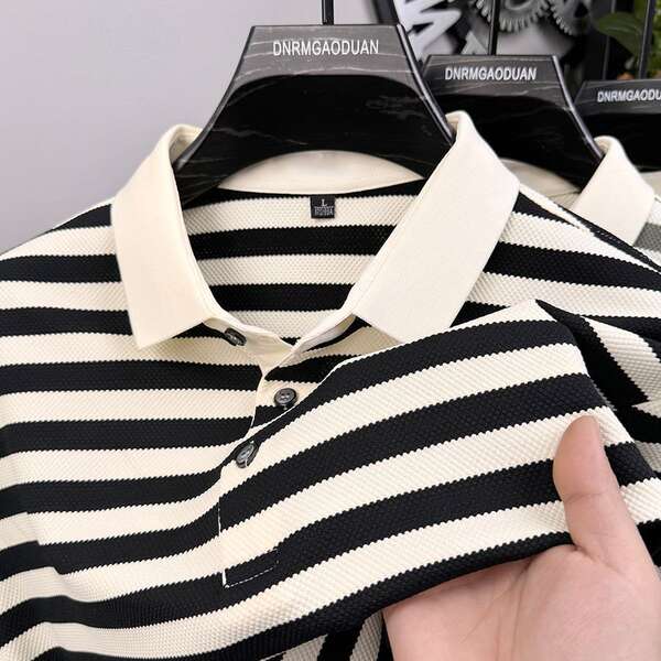 2025 Nova linha de luxo luxuoso homem de luxo pulseira curta pulseira POLO tendências de verão homens camisa de luxo