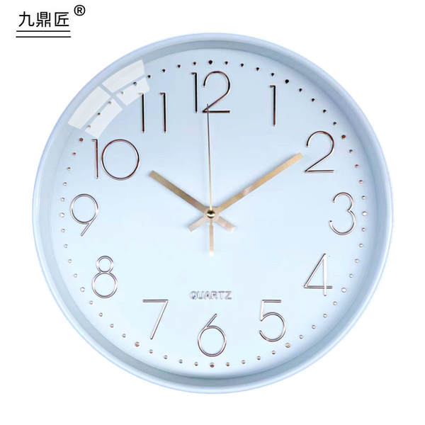 Relógio de relógio de 12 polegadas da fábrica de relógios de varejo de relógio de pedras modernas simples de plástico sala de estar digital clock