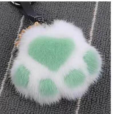 Pendente de gato de pelúcia para bolsa