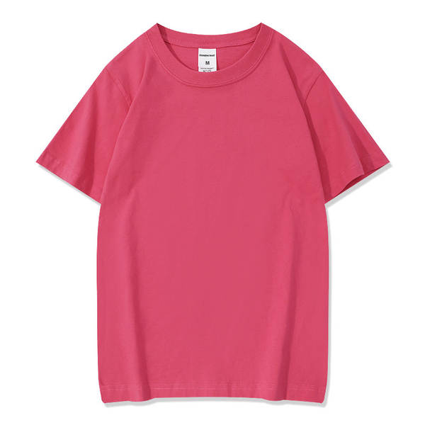 220 gramas de algodão puro T-shirt homem e mulher impressão de logotipo T-shirt vazio T-shirt personalizado de mangas curtas T-shirt cultural T-shirt