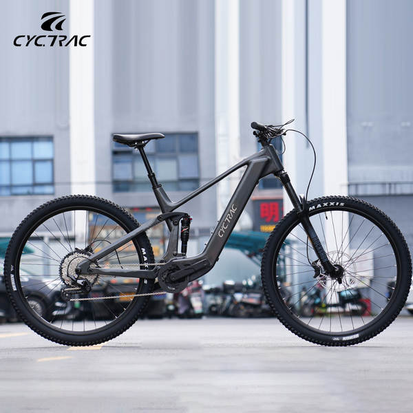 CYCTRAC motores intermediários de fibra de carbono dupla protecção contra terremotos EM19 bicicleta de montanha 250W assistência elétrica
