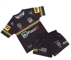 T-shirt de futebol NRL 2023 T-shirt de treinamento de cavalo de corrida em casa para crianças com mangas curtas T-shirt de esportes transfronteiriço