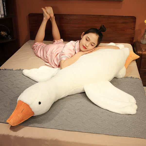 Bicho de Pelúcia Ganso Branco